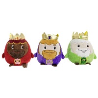 Peluches des Rois Mages de 10 cm - 3 unités