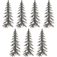 Toppers pour gâteau en forme de sapin de Noël de 8,5 cm - Dekora - 144 unités