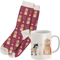 Coffret cadeau tasse et chaussettes du Roi Mage Gaspar