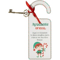 Suspension de porte avec clé magique de lutin