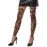Collants à motifs sataniques
