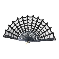 Éventail gothique en toile d'araignée