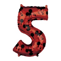 Ballon chiffre 5 Mickey Mouse de 66 cm - Anagram
