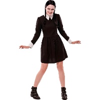 Costume de fillette de la famille sinistre pour adulte